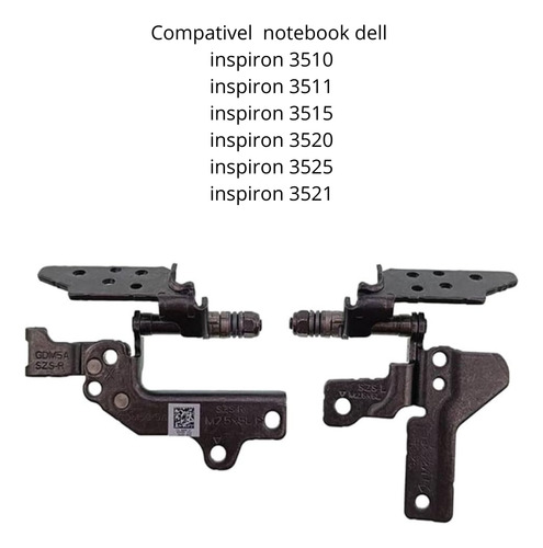 Dobradiça (par) Compatível Com Notebook Dell Vostro 15 3510