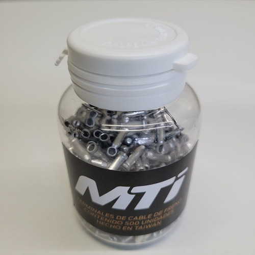 Terminales para Cables de Bicicleta x 500 Unidades – Topes Metálicos MTI para Freno y Cambio – Repuestos Livianos y Resistentes para Taller o Uso Profesional