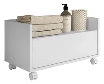 Comprar Balcão Gabinete Banheiro Com Rodízios 80cm Multimóveis V2608