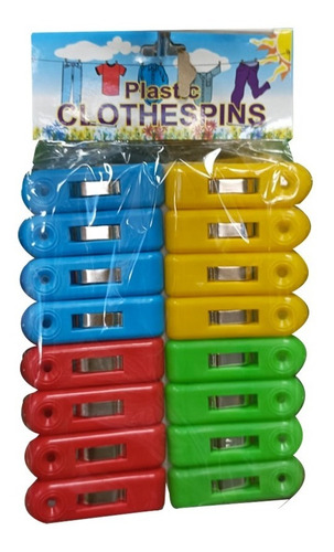 Pack 16 Pinzas Para Colgador Ropa Perros Para Ropa Calidad