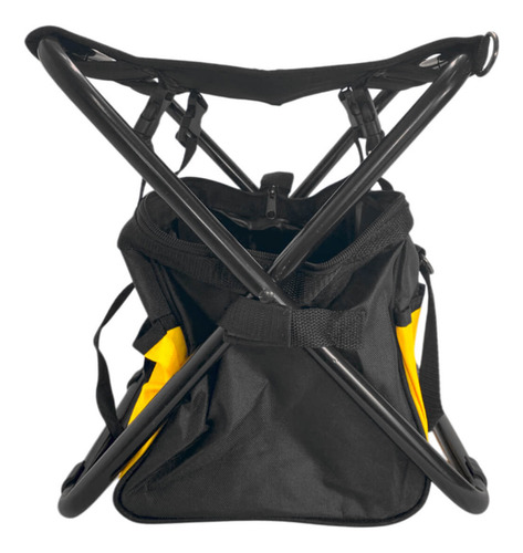 Banqueta Bolsa Ferramentas Assento 7 Bolsos Bomvink Bom-7704 Cor Preto