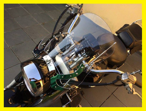 Bolha Para Motos Custom Em Policarbonato Cristal 4mm