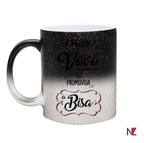 Imagem 1 de 1 de Caneca Mágica Com Brilho 325ml Personalizável