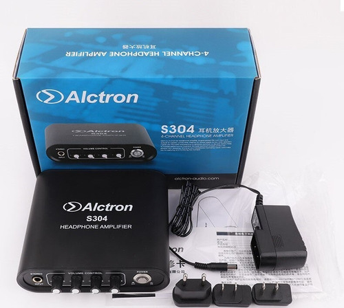 Alctron S304 Amplificador Audifonos Gama Alta Metálico Color Negro