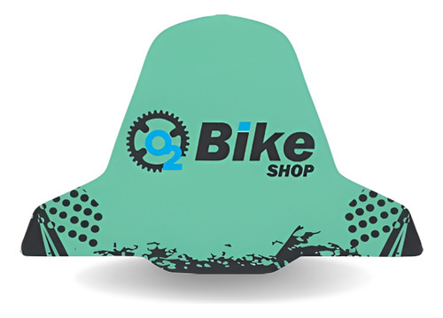 Paralama Traseiro Mtb Bike O2 Bike Shop Freeride Downhill Cor Verde-agua