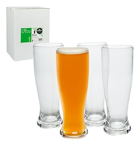 Deco Vasos De Cerveza Irrompibles Pilsner, 24 Oz - 100% Tri