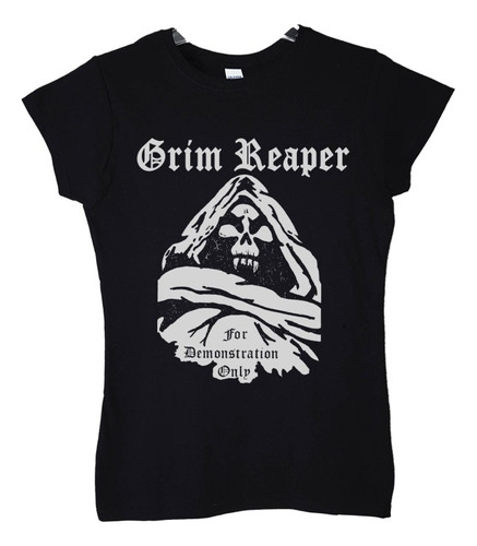 Polera Mujer Grim Reaper For Demonstration Only Metal Abomin