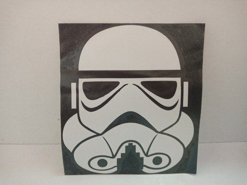 Calcomanía Clon Starwars Blanco 8 X 9 Cm