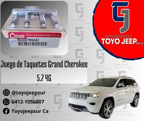 Juego De Taquetes Frontal Grand Cherokee 5.7 4g