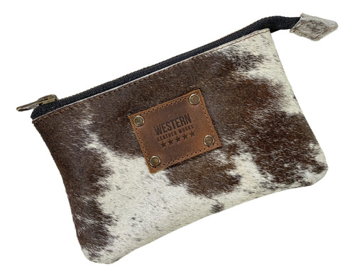 Western Leather Works, Cartera De Vaquero Con Cremallera A