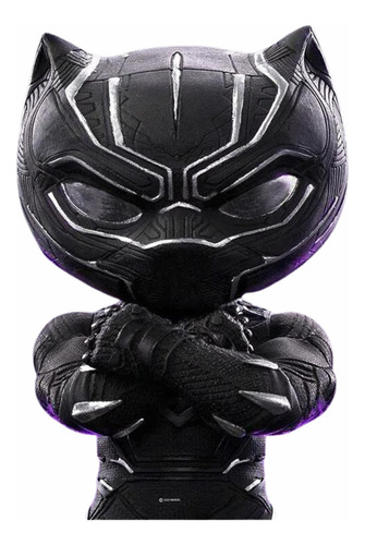 Boneco Action Figure Estatua Pantera Negra Marvel Minico