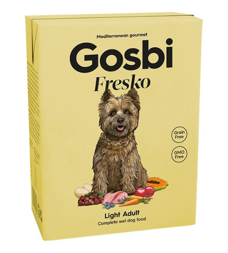 Alimento Húmedo Para Perro Adulto Gosbi Fresko Light 375gr 