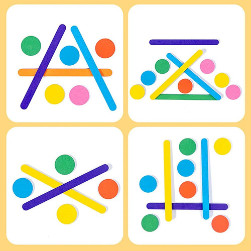Juego Educativo De Diseño De Patrones Rainbow Puzzle