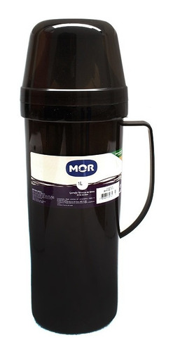 Termo 1l Mor Diva De Vidrio Negro