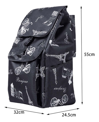 Bolsa De Repuesto Para Carrito De Compras, Plegable, V