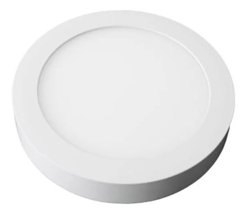 Imagen 2 de 10 de Panel Led 18w Redondo Aplicar Blanco Frío / Cálido