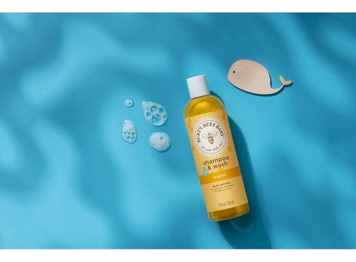 Imagen 4 de 5 de Shampoo Y Jabón Líquido Burt's Bees Original Baby Bee 235 Ml