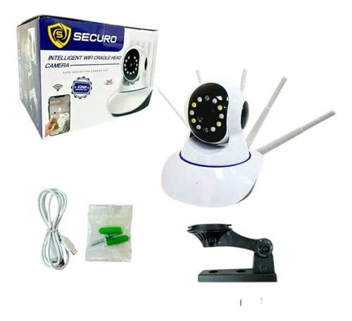 comprar Camara Ip Vigilancia Robotizada Hd\u002Fwifi\u002F 5 Antenas Interior Blanco