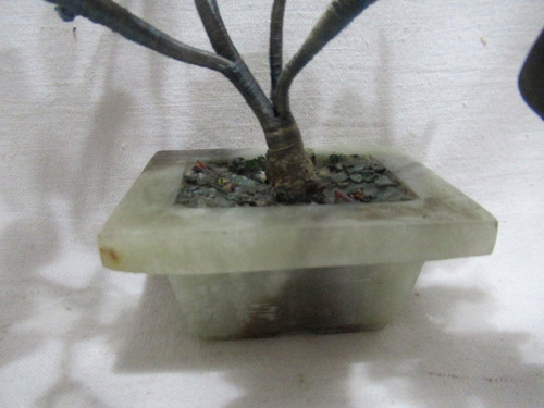 Par Árbol De La Vida Piedra Dura Maceta Plantas Artificiales (Usado)