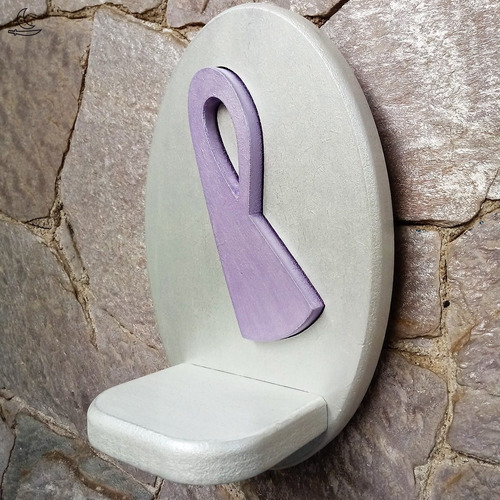 Imagem 6 de 8 de Nanã Mini Oratório - Branco E Lilás - Atesanal
