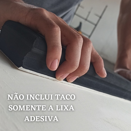 Lixa 220 Adesiva Colante Para Taco Lixador Manual Sem Velcro