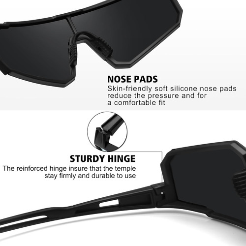 Gafas De Sol Deportivas Polarizadas Storycoast Para Hombr...