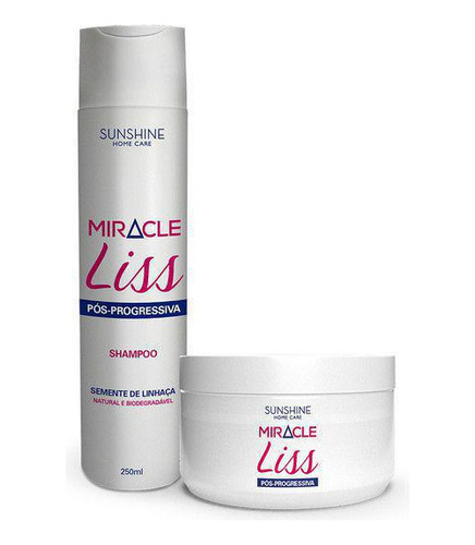 Kit Pós-progressiva Sunshine Miracle Liss Shampoo + Mascara