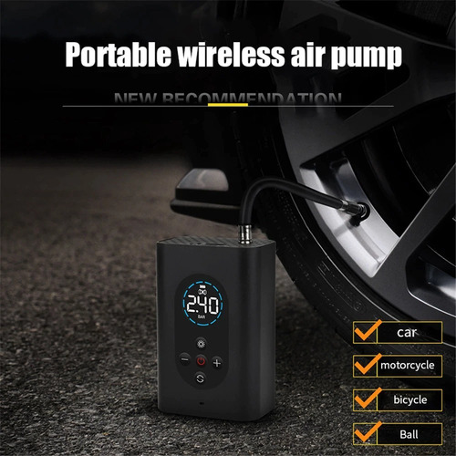 Imagen 3 de 10 de Compresor Para Auto De Aire Portátil Inflador De Neumaticos