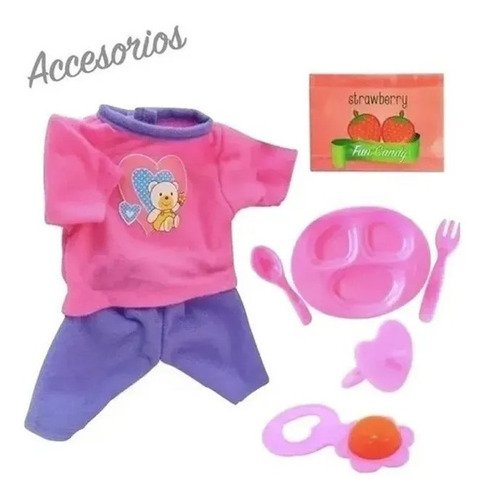 Imagen 4 de 7 de Muñeca Bebote Poppi Mis Primeras Comiditas Con Sonido 16013