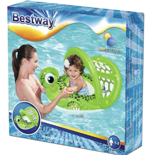 Bote De Bebe Pileta Baby Boat Bestway Con Techo Uv 34094