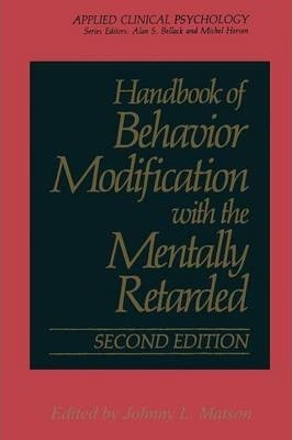 Libro Handbook Of Behavior Modification With The Mentally...