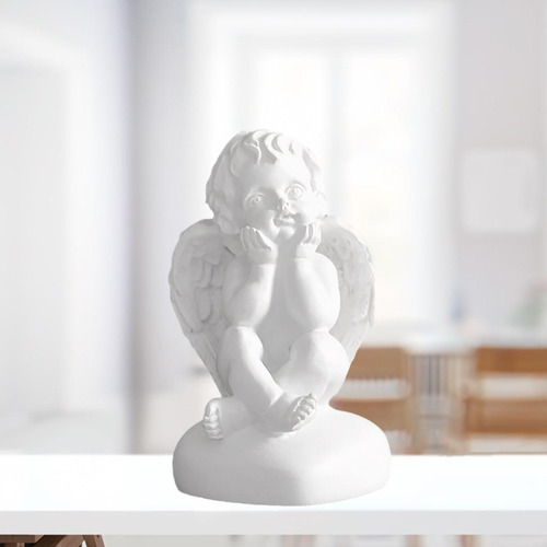 6 Resina Estatua De Ángel Colección De Sosteniendo La Cara