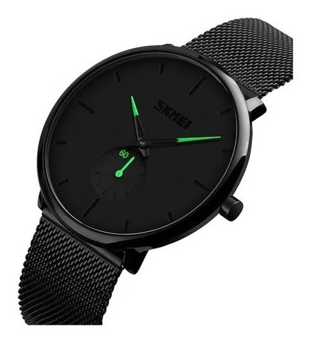 Reloj De Lujo Skmei 9185 Unisex Acero Negro