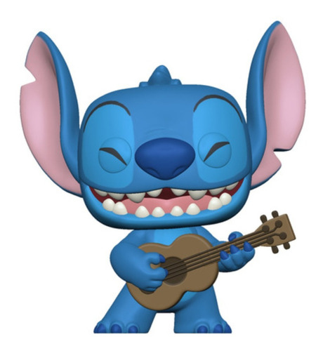 Imagen 1 de 2 de Figura de acción Disney Stitch con ukelele Lilo & Stitch 55615 de Funko Pop!