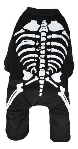 Disfraz De Esqueleto De Perro De Halloween, Accesorios, M
