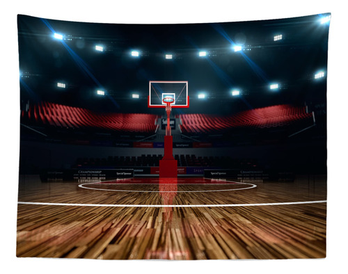 Beleco Tapiz Baloncesto Para Colgar Pared 60 X 40  Estadio