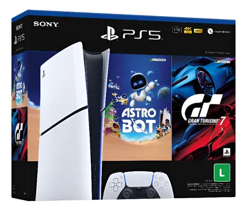 Console Playstation®5 Slim Digital - Pacote Astro Bot E Gran Turi...
