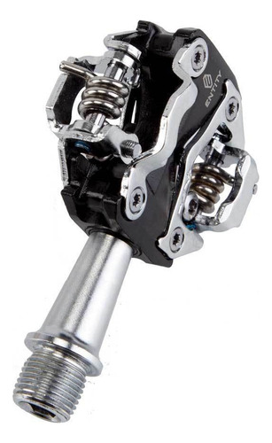 Pedales Automáticos Entity Mp15 Calas Spd Comp Shimano 275g Color Plata/negro