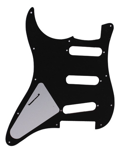 Negro Pickguard 1 Capa 11 Agujero For Strat Guitarra Sss