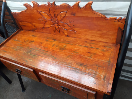 Mueble Rustico De Madera Y Hierro