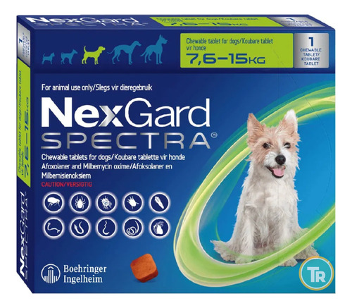 Pastilla Nexgard Spectra 7 - 15 Kg + Envío