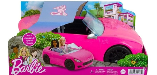 Carro Barbie Convertible Para Muñeca New Glam Rosa Mattel