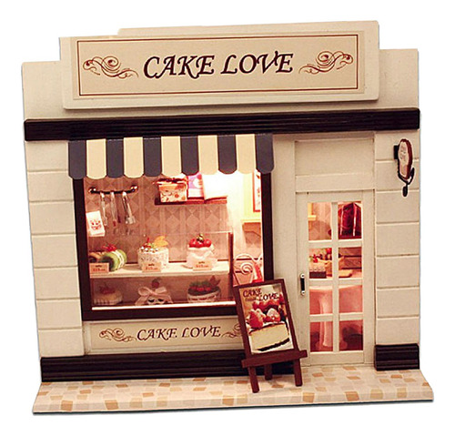 Casa De Muñecas En Miniatura Casa De Muñecas Ligera Tienda