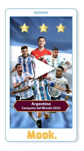 Selección Argentina Invitación Animada En Video Digital