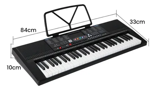 Teclado Piano Musical Optisom 61 Teclas Sensitivas Usb P2 E