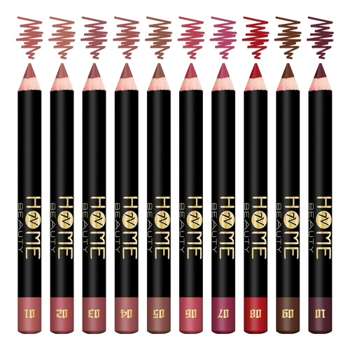Juego De Lápices De Labios Mate, 10 Lápices Labiales De Alto