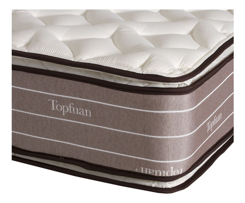 Imagen 2 de 3 de Colchón King de resortes La Cardeuse Topfuan - 200cm x 200cm x 33cm con doble pillow top