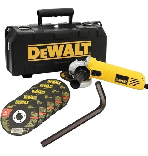 Amoladora Angular 700w + 5 Discos Dewalt Dwe4010k-b2