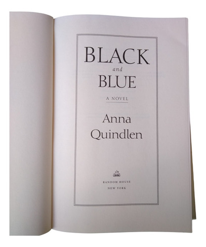 Livro Black And Blue Anna Quindlen