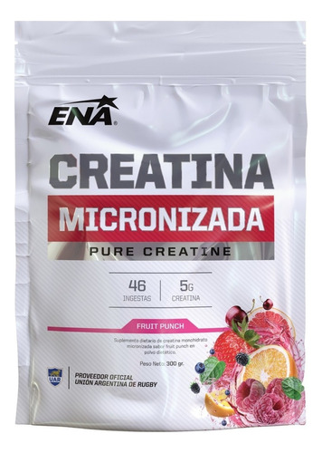 Ena Sport Creatina Micronizada 300 G Polvo - Doypack Fruit Punch